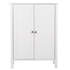 Two Doors Bathroom Cabinet Adjustable Shelves Unit Storage Cupboard UK