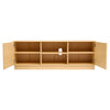 Solid Wood Vintage TV Stand Storage Drawers Cabinet Entertainment Console Table