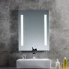 600x450mm Illuminated LED Bathroom Mirror Cabinet W/Shaver Socket Light Demister