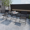 Rattan Garden Furniture Set Folding Table and Chairs for Patio Bistro Balcony