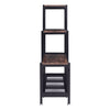 Vintage Cube 4 Tier Wood Metal Bookcase Shelving Display Storage Shelf Rack Unit
