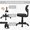 Height Adjustable Armless Mesh Computer Office Chair Y-shaped Lumbar Support