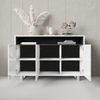 TV Unit 130cm Sideboard Cabinet Cupboard TV Stand Living Room High Gloss Doors