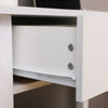 Modern 2-Drawer Console Table w/ Bottom Shelf Hallway Storage Furniture White