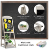 Foldable Vintage Chalkboard Wooden Easel Message Board A-frame Easel Blackboard