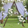 Rustic Wooden Arch Wedding Backdrop Stand Ceremony Gorgeous Lawn Party 10.2ft UK