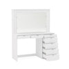 Dressing Table, Chloe White Wooden 7 Drawer Dressing Table