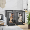 Extra Large Dog Crate Pet Cage Rabbit Hen House & Removable Metal Divider 51.5"