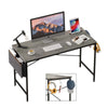 120cm Long Desk Industrial Computer Table w/ Headphone Hook Pocket for Writing