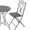 3 piece outdoor garden lounge bistro patio balcony picnic metal furniture set