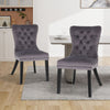 1/2/4/6 Velvet Dining Chairs Accent Seat Windsor Kitchen Dressing Room Bedroom