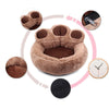Soft Dog Nest Bed Cat Pet Basket Cushion Sofa Kennel Bear Paw Washable