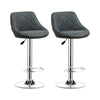 1/2/4/6x Bar Stools Gas Lift Swivel Faux Leather Kitchen Breakfast Counter Salon