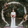 Large Moon Gate Wedding Party Walk Through Flowers Arch Frame Circular Standing