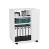 Modern File Cabinet Mobile Rolling Filing Cart Storage Organizer Home Office