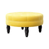Chesterfield Button Large Plush Velvet Round Pouffe Footstool Coffee Table Seat
