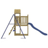 Playhouse with Slide Swing Impregnated Wood Pine M7Y4
