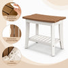 2-Tier Shower Bench Bathroom Shower Stool with Shelf Waterproof Bath Bench Seat