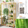 Anti-corrosion Lengthen Bamboo Clothes Rack Hanging Stand Shoe Box Basket Shelf