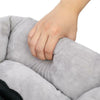 Pet Dog Cat Calming Bed Comfy Warm Nest Mattress Pad Grey