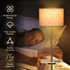 Modern Floor Lamp Standing Lamp with Shelf Plate and Dual USB Charging Ports