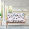 Wooden 2-Seater Loveseat Fabric Upholstered Lounge Arm Chair Sofa Chair Couch