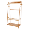 Bamboo Coat Clothes Rack Stand Shelf Shoe Box Holder Apartment Bedroom Dressroom