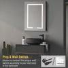 Illumination Bathroom Mirror Cabinet 3-Dimming LED Mirror Anti-fog Sensor Touch