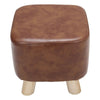 Small Square/Round Footstool Pouffe Sofa Stool Chair Velvet Fabric Padded Seat