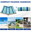Portable Hammock Outdoor Garden Camping Hanging Swing with Detachable Pillow
