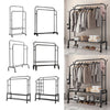 Heavy Duty Clothes Rail Home Shop Garment Hanging Display Stand Rack On Wheels