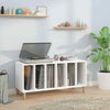 Record Cabinet Record Player Stand Sideboard White Engineered Wood