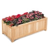 Foldable Garden Planter Flower Plant Pot Wooden Window Box Raised Bed Basket