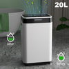20L/Day Dehumidifier with Digital Humidity Display, Sleep Mode，Drying Mode Home