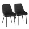 2/4/6 X Dining Chairs Velvet Set Padded Seat Metal Leg Kitchen Chair Home Office