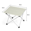 Portable Folding Camping Table Aluminum Lightweight Roll Up Table W/Carrying Bag