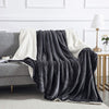 Sherpa Fleece Blanket Soft Warm Faux Fur Large Sofa Throw Bed Double King Sizes
