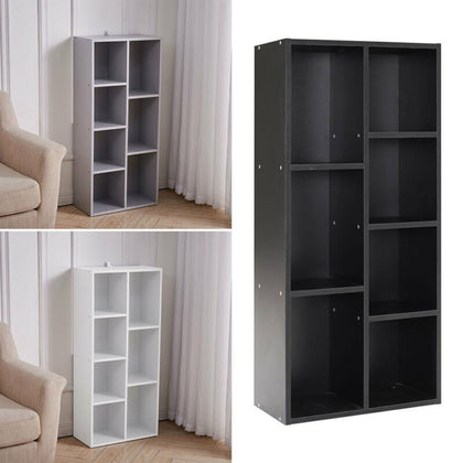 7 Cube Cabinet Wooden Storage Bookcase Shelving Unit Home Office Display Shelf