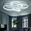 Cool White Chandelier LED Lamp Ring Frame Ceiling Light LivingRoom Pendant Light
