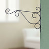 4Pcs Metal Hanging Basket Brackets Outdoor Garden Plant Hanger Hook Wall Decor