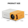 YG300 Mini Portable Multimedia Projector Full HD 1080P Home Theater