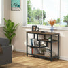Multipurpose Console Table Industrial Entryway Table Sofa Table with 4 Shelves