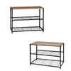 Shoe Bench 3 Tier Shoes Storage Rack Shelf Cabinet Organizer Seat Hallway Home