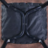 2pcs Home Office Faux Leather Brown Dining Chair Kitchen Chairs Upholstered Seat