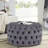 Square/Round Coffee Table Chesterfield Footstool Pouffe Upholstered Bench Seats