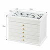 Vintage Wooden Jewellery Box Chest Rings Necklaces Storage Organiser Cabinet