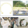 Wedding Arch Flower Stand Moon Gate Walk Through Circular Floral Archway Decor
