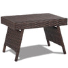 Folding Garden Rattan Side Coffee Table Outdoor Patio Square Desk Furniture