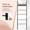 5-Tiers Blanket Ladder Wall leaning Display Shelf Industrial Blanket Holder Rack