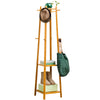 Space Saving Clothes Coat Hat Rack Tree Stand Hanger Organizer Shelf Unit Bamboo